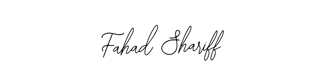 How to make Fahad Shariff name signature. Use Bearetta-2O07w style for creating short signs online. This is the latest handwritten sign. Fahad Shariff signature style 12 images and pictures png