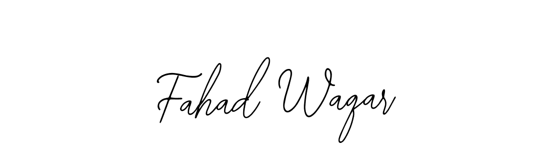 Design your own signature with our free online signature maker. With this signature software, you can create a handwritten (Bearetta-2O07w) signature for name Fahad Waqar. Fahad Waqar signature style 12 images and pictures png