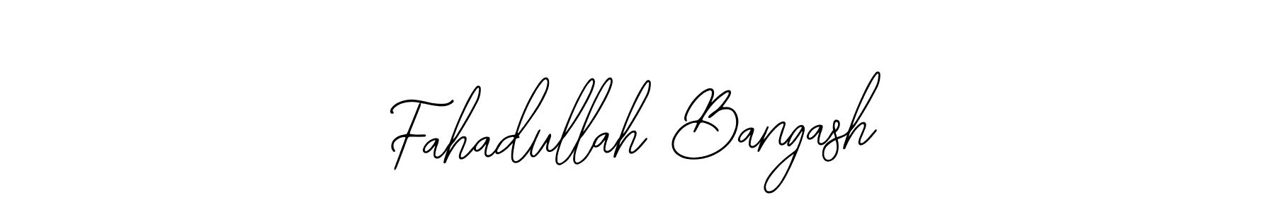 You can use this online signature creator to create a handwritten signature for the name Fahadullah Bangash. This is the best online autograph maker. Fahadullah Bangash signature style 12 images and pictures png