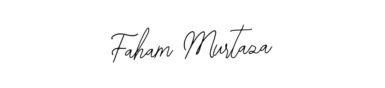 You should practise on your own different ways (Bearetta-2O07w) to write your name (Faham Murtaza) in signature. don't let someone else do it for you. Faham Murtaza signature style 12 images and pictures png