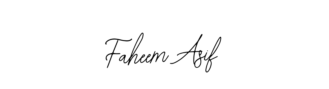 Use a signature maker to create a handwritten signature online. With this signature software, you can design (Bearetta-2O07w) your own signature for name Faheem Asif. Faheem Asif signature style 12 images and pictures png