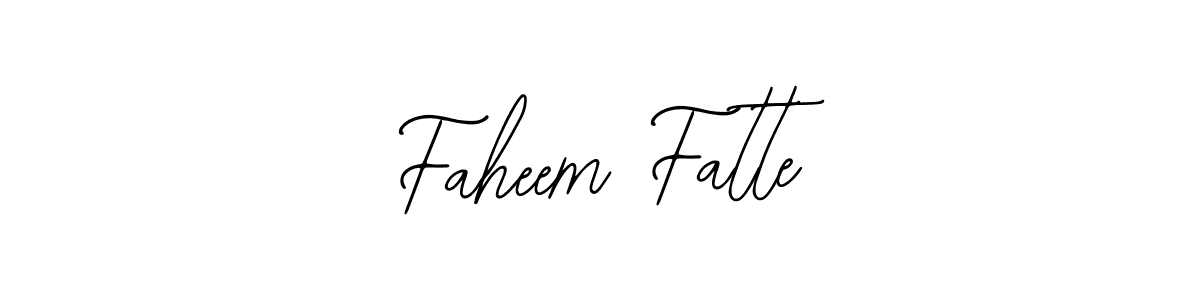 Design your own signature with our free online signature maker. With this signature software, you can create a handwritten (Bearetta-2O07w) signature for name Faheem Fatte. Faheem Fatte signature style 12 images and pictures png