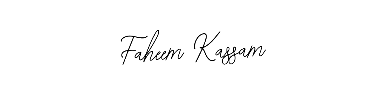 Bearetta-2O07w is a professional signature style that is perfect for those who want to add a touch of class to their signature. It is also a great choice for those who want to make their signature more unique. Get Faheem Kassam name to fancy signature for free. Faheem Kassam signature style 12 images and pictures png