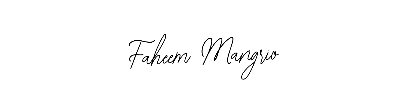 Similarly Bearetta-2O07w is the best handwritten signature design. Signature creator online .You can use it as an online autograph creator for name Faheem Mangrio. Faheem Mangrio signature style 12 images and pictures png
