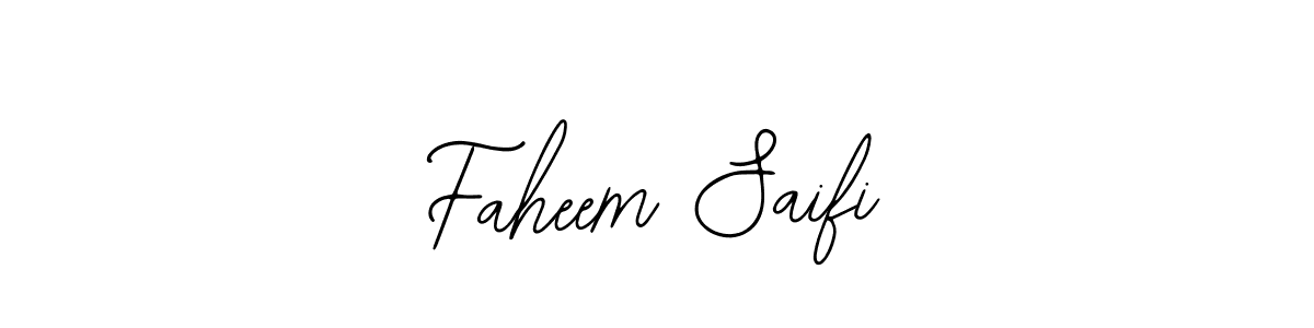 Design your own signature with our free online signature maker. With this signature software, you can create a handwritten (Bearetta-2O07w) signature for name Faheem Saifi. Faheem Saifi signature style 12 images and pictures png