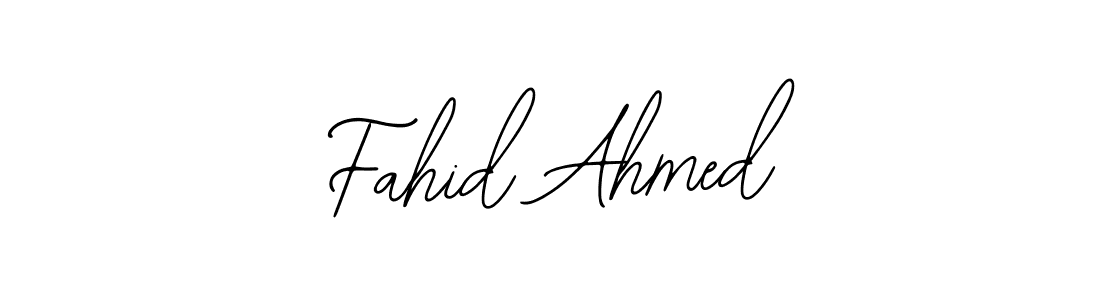 The best way (Bearetta-2O07w) to make a short signature is to pick only two or three words in your name. The name Fahid Ahmed include a total of six letters. For converting this name. Fahid Ahmed signature style 12 images and pictures png