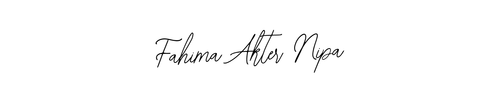 if you are searching for the best signature style for your name Fahima Akter Nipa. so please give up your signature search. here we have designed multiple signature styles  using Bearetta-2O07w. Fahima Akter Nipa signature style 12 images and pictures png