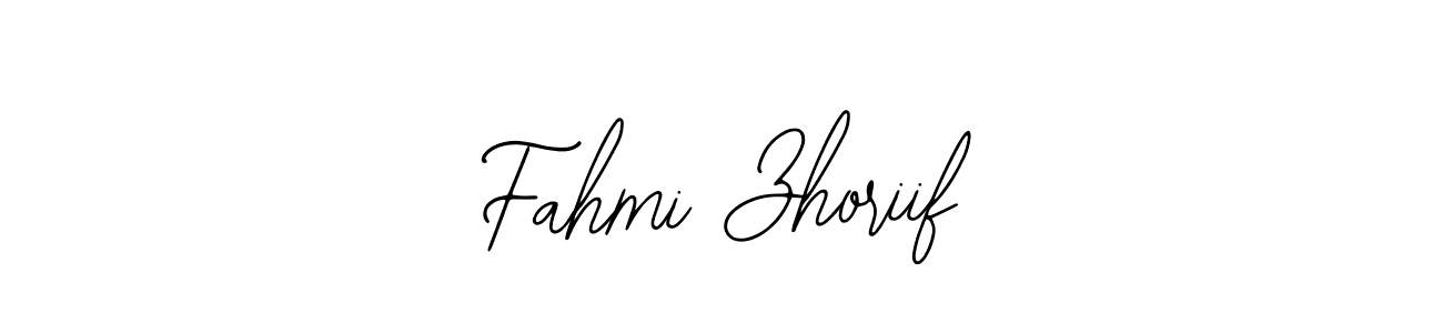 How to make Fahmi Zhoriif signature? Bearetta-2O07w is a professional autograph style. Create handwritten signature for Fahmi Zhoriif name. Fahmi Zhoriif signature style 12 images and pictures png