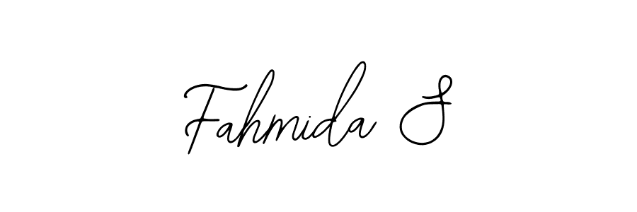Create a beautiful signature design for name Fahmida S. With this signature (Bearetta-2O07w) fonts, you can make a handwritten signature for free. Fahmida S signature style 12 images and pictures png