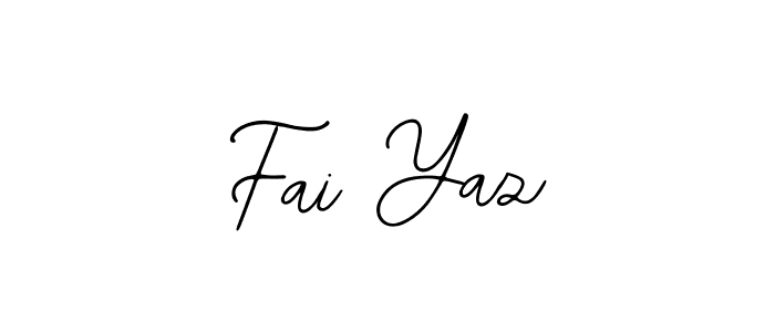 You should practise on your own different ways (Bearetta-2O07w) to write your name (Fai Yaz) in signature. don't let someone else do it for you. Fai Yaz signature style 12 images and pictures png