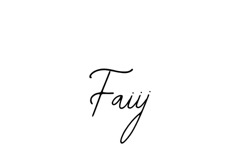 Design your own signature with our free online signature maker. With this signature software, you can create a handwritten (Bearetta-2O07w) signature for name Faiij. Faiij signature style 12 images and pictures png