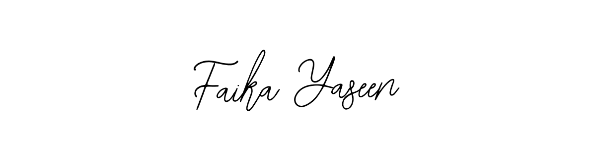 if you are searching for the best signature style for your name Faika Yaseen. so please give up your signature search. here we have designed multiple signature styles  using Bearetta-2O07w. Faika Yaseen signature style 12 images and pictures png