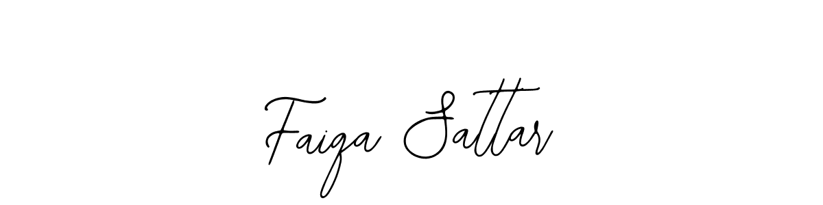 The best way (Bearetta-2O07w) to make a short signature is to pick only two or three words in your name. The name Faiqa Sattar include a total of six letters. For converting this name. Faiqa Sattar signature style 12 images and pictures png