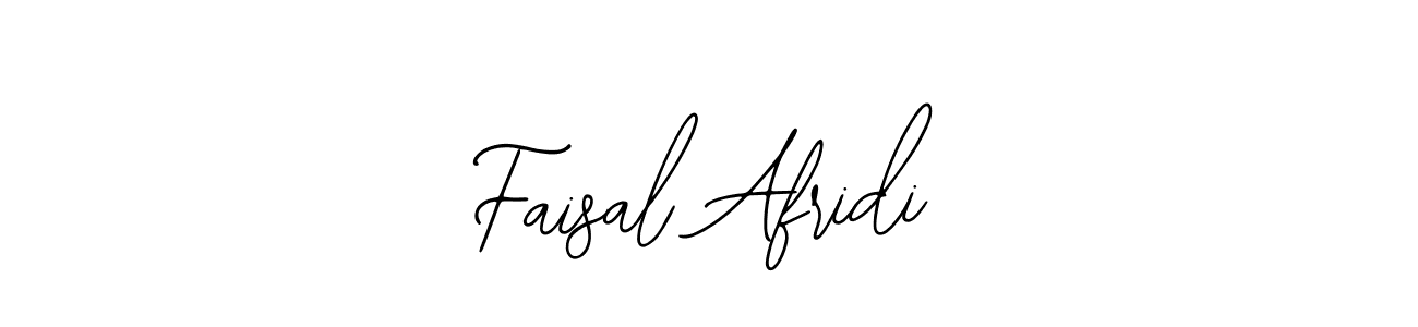 How to make Faisal Afridi name signature. Use Bearetta-2O07w style for creating short signs online. This is the latest handwritten sign. Faisal Afridi signature style 12 images and pictures png