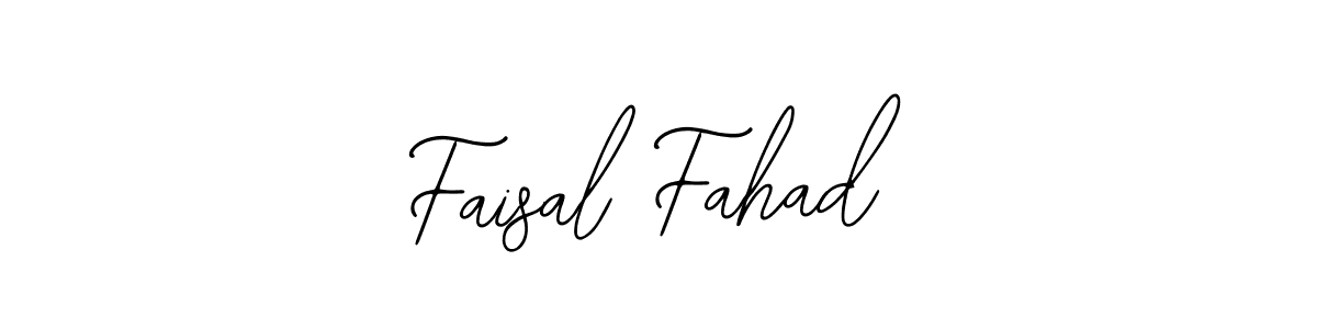 You should practise on your own different ways (Bearetta-2O07w) to write your name (Faisal Fahad) in signature. don't let someone else do it for you. Faisal Fahad signature style 12 images and pictures png