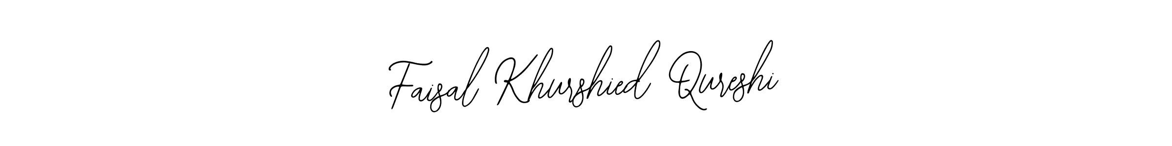 Create a beautiful signature design for name Faisal Khurshied Qureshi. With this signature (Bearetta-2O07w) fonts, you can make a handwritten signature for free. Faisal Khurshied Qureshi signature style 12 images and pictures png