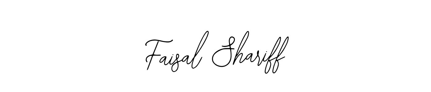 How to make Faisal Shariff signature? Bearetta-2O07w is a professional autograph style. Create handwritten signature for Faisal Shariff name. Faisal Shariff signature style 12 images and pictures png