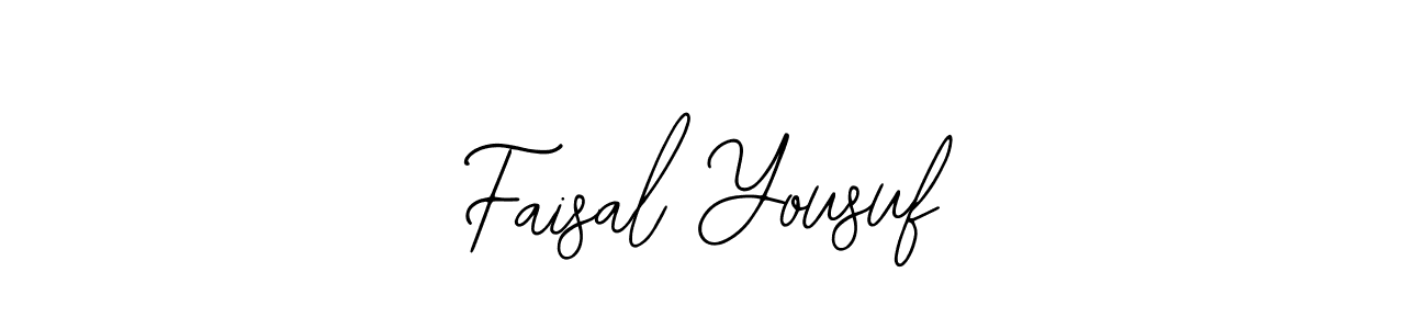 if you are searching for the best signature style for your name Faisal Yousuf. so please give up your signature search. here we have designed multiple signature styles  using Bearetta-2O07w. Faisal Yousuf signature style 12 images and pictures png