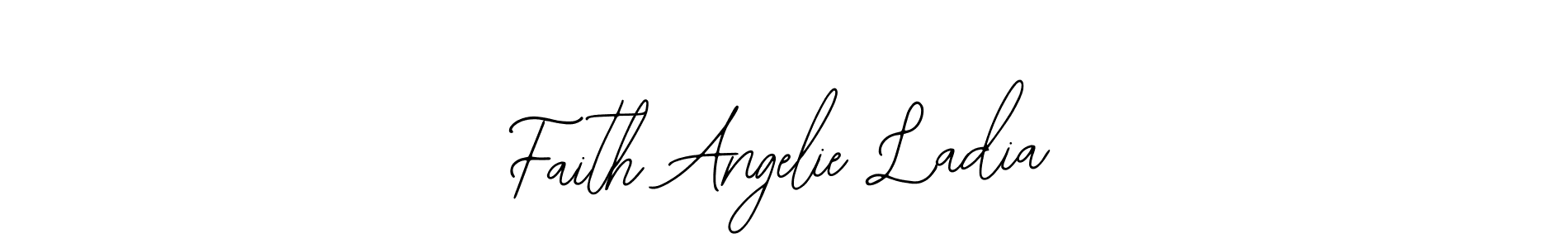 Bearetta-2O07w is a professional signature style that is perfect for those who want to add a touch of class to their signature. It is also a great choice for those who want to make their signature more unique. Get Faith Angelie Ladia name to fancy signature for free. Faith Angelie Ladia signature style 12 images and pictures png