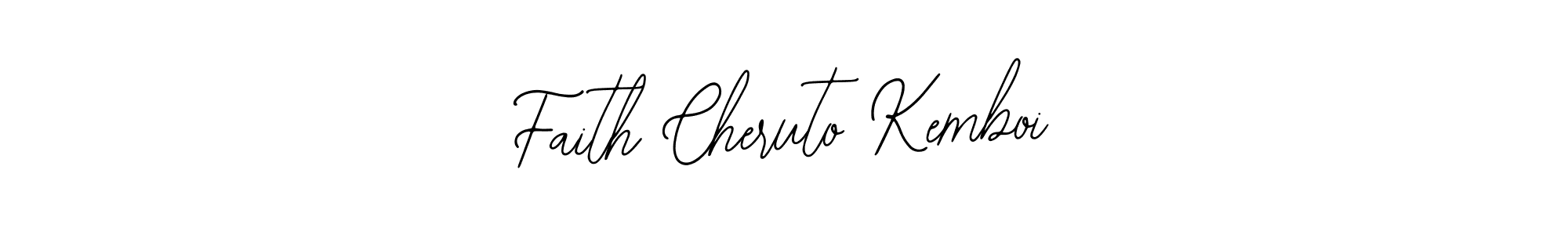 Use a signature maker to create a handwritten signature online. With this signature software, you can design (Bearetta-2O07w) your own signature for name Faith Cheruto Kemboi. Faith Cheruto Kemboi signature style 12 images and pictures png