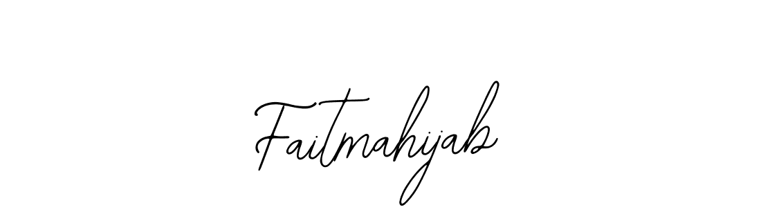 Design your own signature with our free online signature maker. With this signature software, you can create a handwritten (Bearetta-2O07w) signature for name Faitmahijab. Faitmahijab signature style 12 images and pictures png