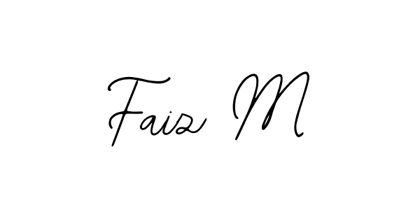 if you are searching for the best signature style for your name Faiz M. so please give up your signature search. here we have designed multiple signature styles  using Bearetta-2O07w. Faiz M signature style 12 images and pictures png