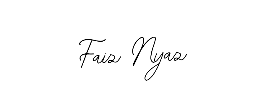 if you are searching for the best signature style for your name Faiz Nyaz. so please give up your signature search. here we have designed multiple signature styles  using Bearetta-2O07w. Faiz Nyaz signature style 12 images and pictures png