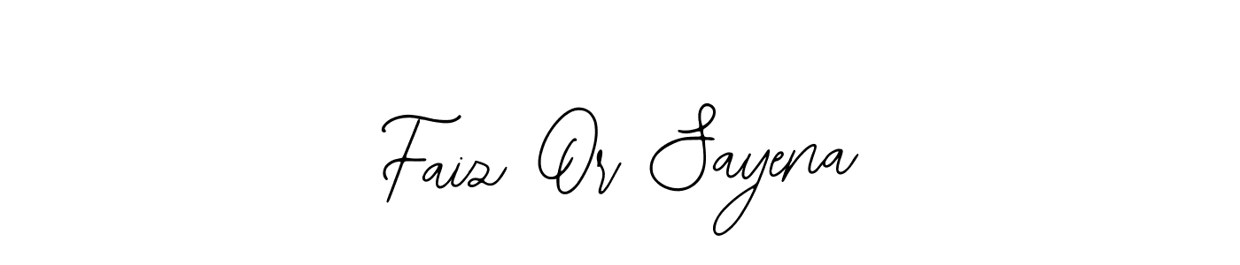 Similarly Bearetta-2O07w is the best handwritten signature design. Signature creator online .You can use it as an online autograph creator for name Faiz Or Sayena. Faiz Or Sayena signature style 12 images and pictures png