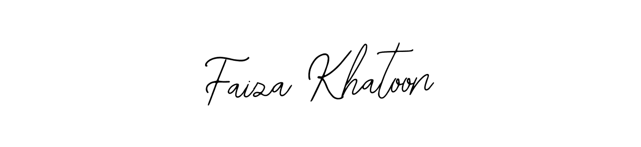 You should practise on your own different ways (Bearetta-2O07w) to write your name (Faiza Khatoon) in signature. don't let someone else do it for you. Faiza Khatoon signature style 12 images and pictures png