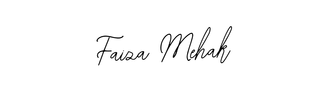 How to make Faiza Mehak name signature. Use Bearetta-2O07w style for creating short signs online. This is the latest handwritten sign. Faiza Mehak signature style 12 images and pictures png