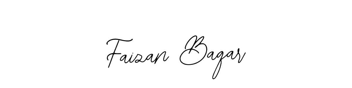 How to make Faizan Baqar name signature. Use Bearetta-2O07w style for creating short signs online. This is the latest handwritten sign. Faizan Baqar signature style 12 images and pictures png