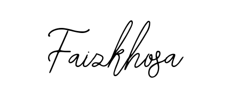 Personalize your online presence with Faizkhosa signature rendered in elegant Bearetta-2O07w font. Great for website footers and blogs. Faizkhosa signature style 12 images and pictures png
