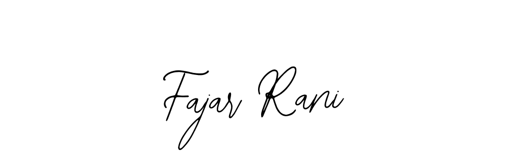 Similarly Bearetta-2O07w is the best handwritten signature design. Signature creator online .You can use it as an online autograph creator for name Fajar Rani. Fajar Rani signature style 12 images and pictures png