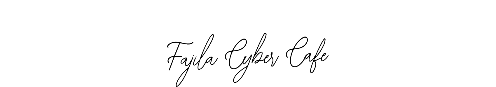How to Draw Fajila Cyber Cafe signature style? Bearetta-2O07w is a latest design signature styles for name Fajila Cyber Cafe. Fajila Cyber Cafe signature style 12 images and pictures png