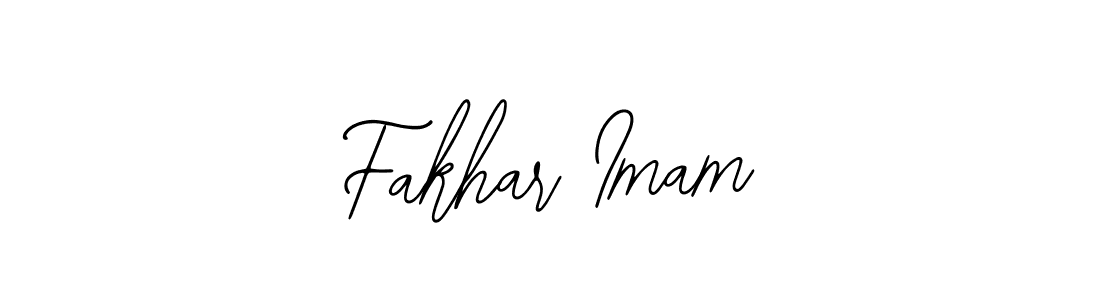 How to make Fakhar Imam name signature. Use Bearetta-2O07w style for creating short signs online. This is the latest handwritten sign. Fakhar Imam signature style 12 images and pictures png