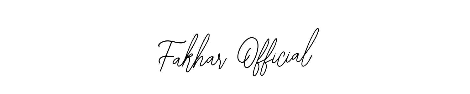 The best way (Bearetta-2O07w) to make a short signature is to pick only two or three words in your name. The name Fakhar Official include a total of six letters. For converting this name. Fakhar Official signature style 12 images and pictures png