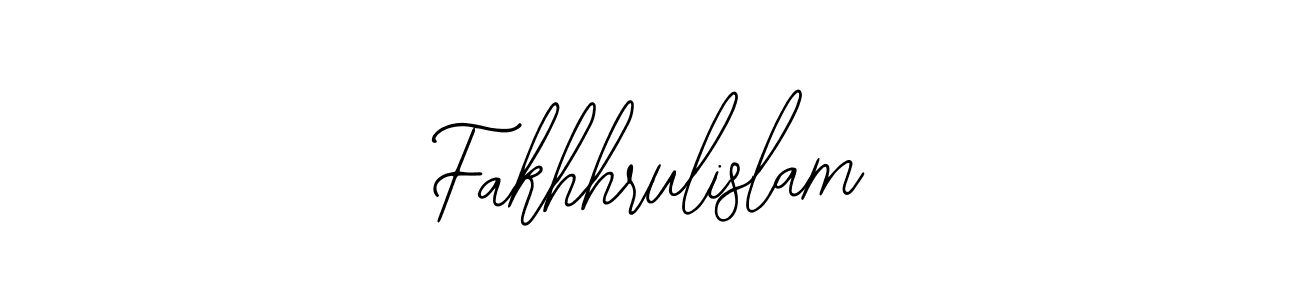 How to make Fakhhrulislam name signature. Use Bearetta-2O07w style for creating short signs online. This is the latest handwritten sign. Fakhhrulislam signature style 12 images and pictures png