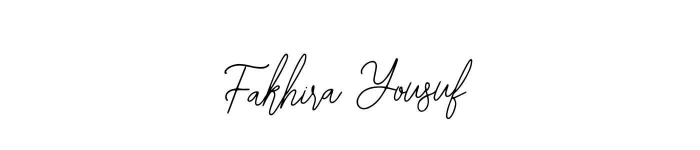 Make a beautiful signature design for name Fakhira Yousuf. With this signature (Bearetta-2O07w) style, you can create a handwritten signature for free. Fakhira Yousuf signature style 12 images and pictures png