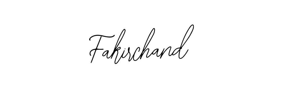 How to make Fakirchand name signature. Use Bearetta-2O07w style for creating short signs online. This is the latest handwritten sign. Fakirchand signature style 12 images and pictures png