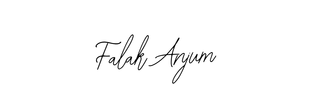 How to make Falak Anjum name signature. Use Bearetta-2O07w style for creating short signs online. This is the latest handwritten sign. Falak Anjum signature style 12 images and pictures png