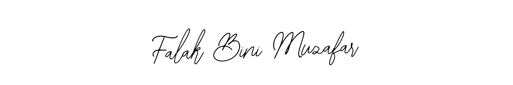 Bearetta-2O07w is a professional signature style that is perfect for those who want to add a touch of class to their signature. It is also a great choice for those who want to make their signature more unique. Get Falak Bini Muzafar name to fancy signature for free. Falak Bini Muzafar signature style 12 images and pictures png