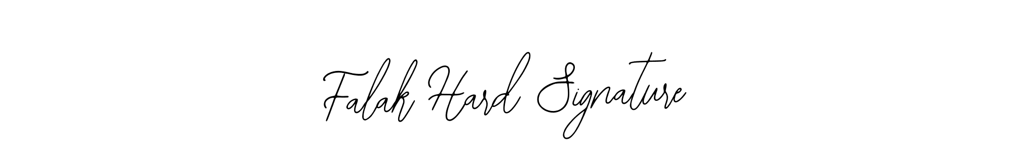 How to make Falak Hard Signature name signature. Use Bearetta-2O07w style for creating short signs online. This is the latest handwritten sign. Falak Hard Signature signature style 12 images and pictures png