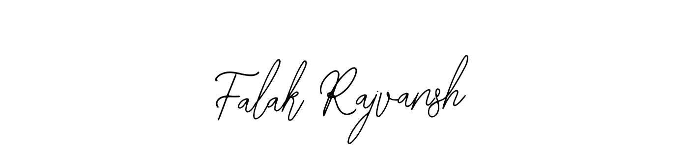 How to make Falak Rajvansh name signature. Use Bearetta-2O07w style for creating short signs online. This is the latest handwritten sign. Falak Rajvansh signature style 12 images and pictures png