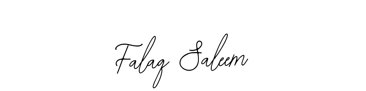 Make a beautiful signature design for name Falaq Saleem. Use this online signature maker to create a handwritten signature for free. Falaq Saleem signature style 12 images and pictures png