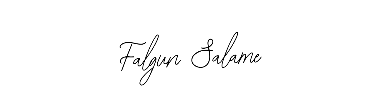 Create a beautiful signature design for name Falgun Salame. With this signature (Bearetta-2O07w) fonts, you can make a handwritten signature for free. Falgun Salame signature style 12 images and pictures png