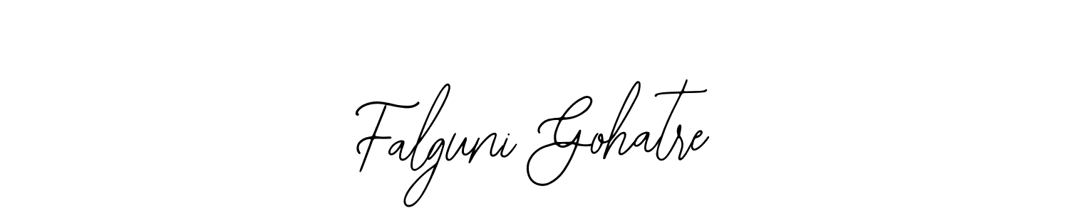 The best way (Bearetta-2O07w) to make a short signature is to pick only two or three words in your name. The name Falguni Gohatre include a total of six letters. For converting this name. Falguni Gohatre signature style 12 images and pictures png