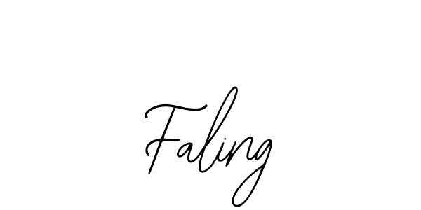 How to make Faling name signature. Use Bearetta-2O07w style for creating short signs online. This is the latest handwritten sign. Faling signature style 12 images and pictures png