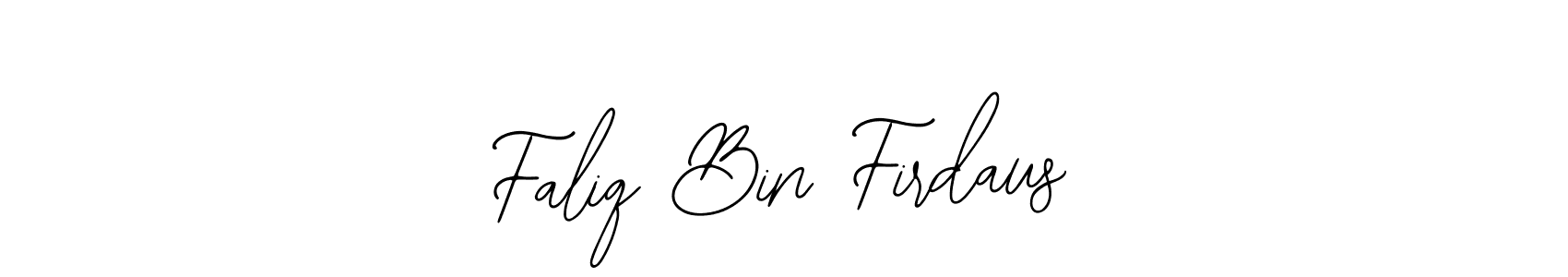 Make a beautiful signature design for name Faliq Bin Firdaus. With this signature (Bearetta-2O07w) style, you can create a handwritten signature for free. Faliq Bin Firdaus signature style 12 images and pictures png