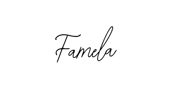 Create a beautiful signature design for name Famela. With this signature (Bearetta-2O07w) fonts, you can make a handwritten signature for free. Famela signature style 12 images and pictures png