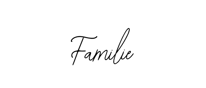 How to make Familie name signature. Use Bearetta-2O07w style for creating short signs online. This is the latest handwritten sign. Familie signature style 12 images and pictures png